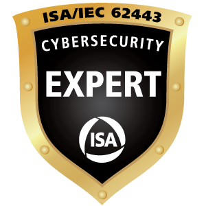 ISA/IEC 62443 Cybersecurity Expert badge